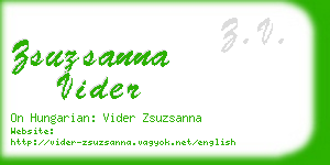 zsuzsanna vider business card